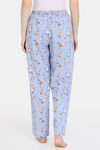 Zivame Pretty Florals Woven Pyjama - Cashmere Blue — thumbnail 3